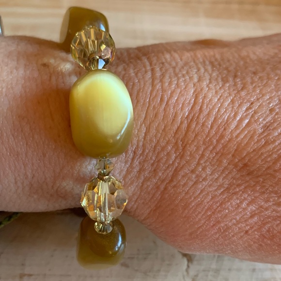 Dabby Reid Semiprecious Stone Bracelet l Greenish Gold - Picture 4 of 5